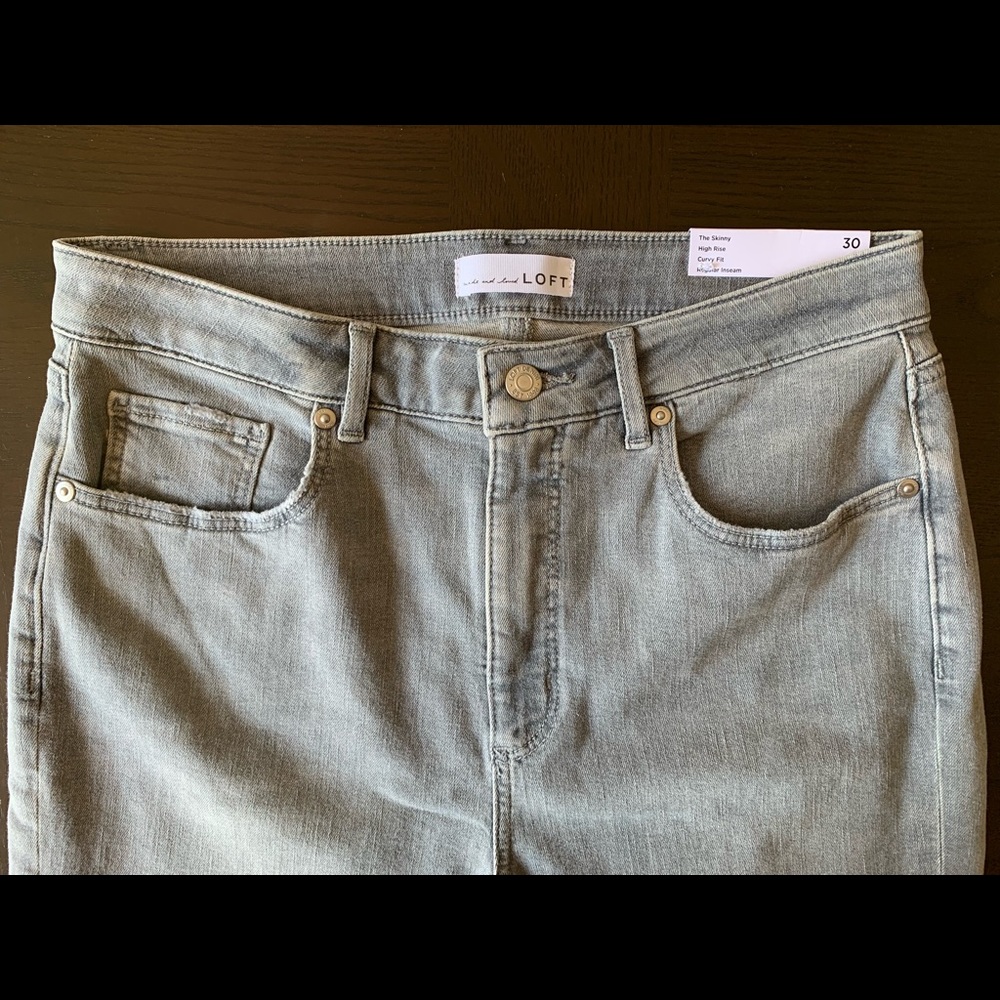 LOFT Curvy High-Rise Skinny Jeans Sz 30/10 - Picture 6 of 9